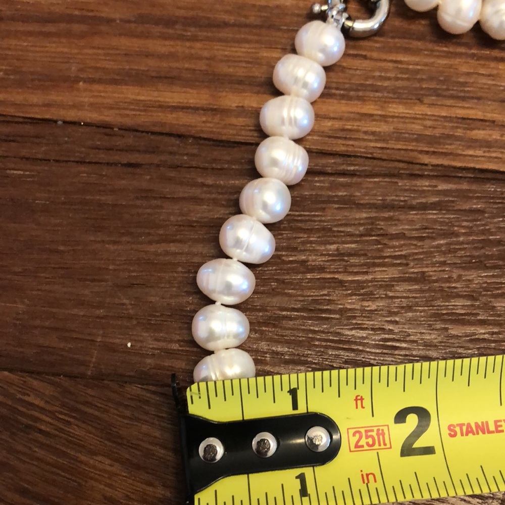 Women’s Natural Real Pearl Necklace Vintage Classic Elegant Timeless Jewelry - Picture 4 of 5
